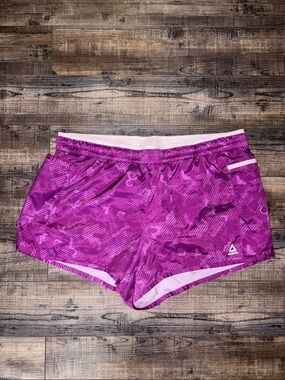 Reebok Women’s Magenta Patterned Athletic Shorts
